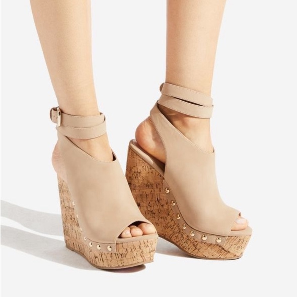 Sarahh Studded Platform Wedge LIKE NEW